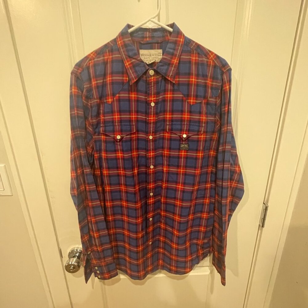 Checkered Ralph Lauren Button Down